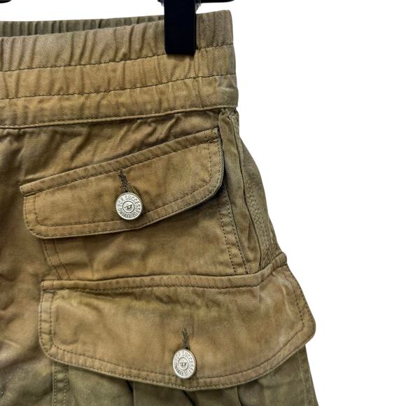 Diesel O-Endivia High Waist Cargo Mini Skirt Camo Green Women’s Size 25 - Picture 4 of 11